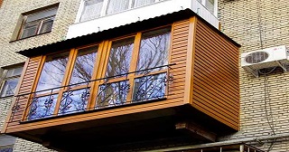 Внешняя отделка балкона Сасово цена от 1044 руб. м/2.
